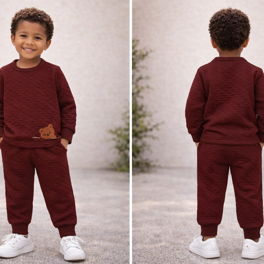 Quilted Bear Two-Piece Set