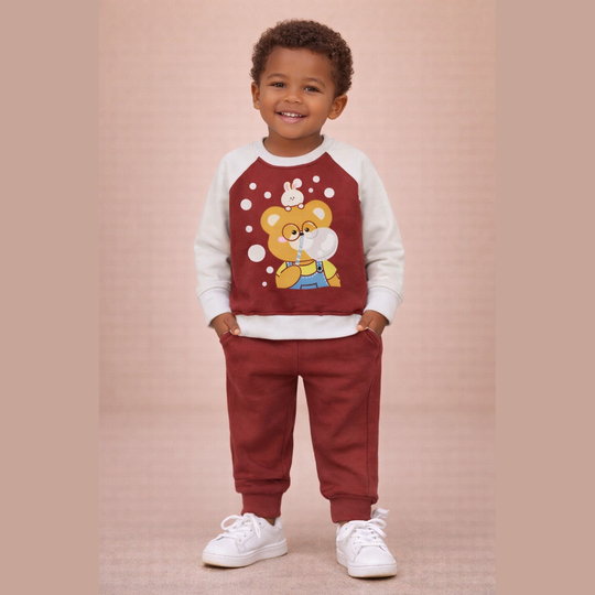 Winter Berry Bubble Bear Suit