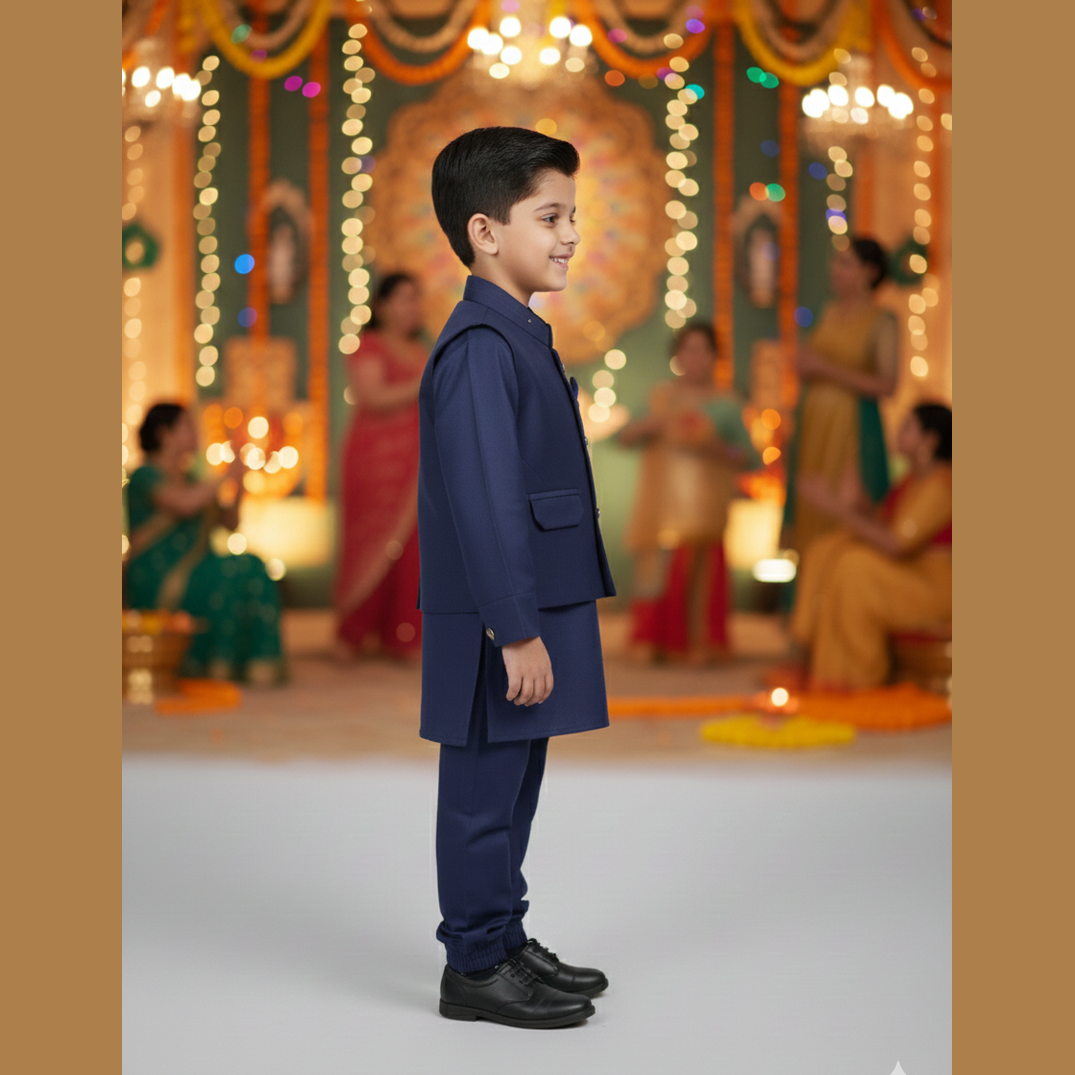 Boys 3 Piece Shalwar Kameez