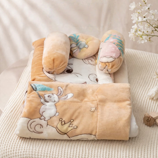 Kidzo Baby 7-Pcs Bed Set Panel Print