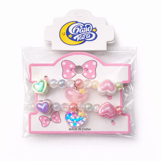 Beaded Bow Bracelet Set