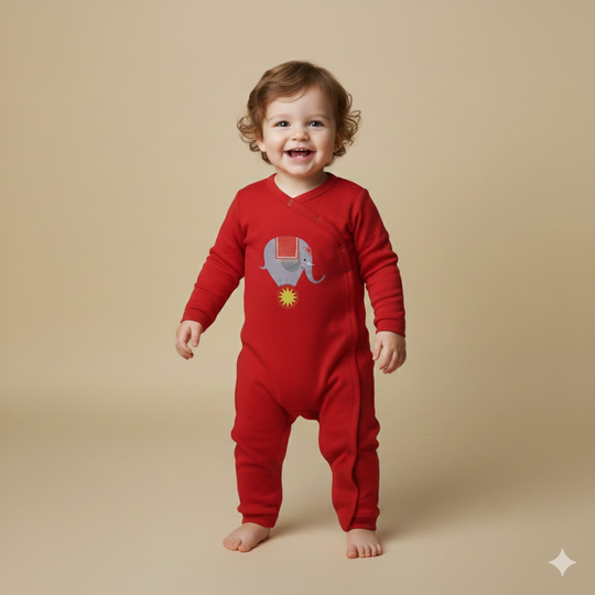 Fleece Romper Printed