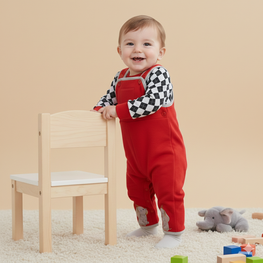 Classic Elephant print Romper