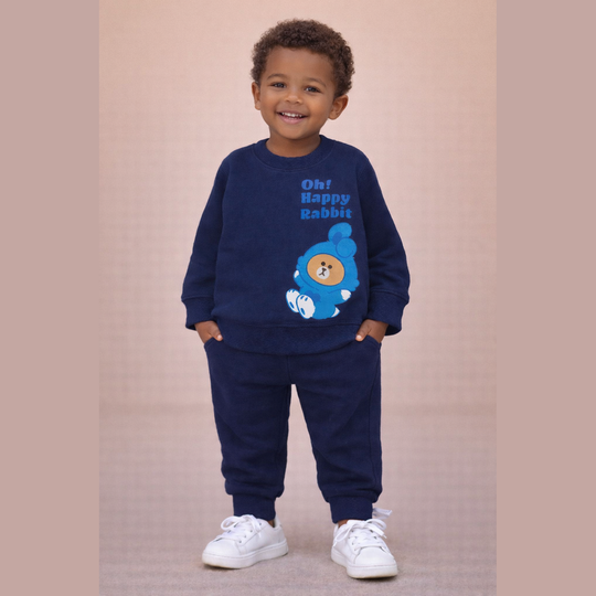 Bear print Tow Piece Suit