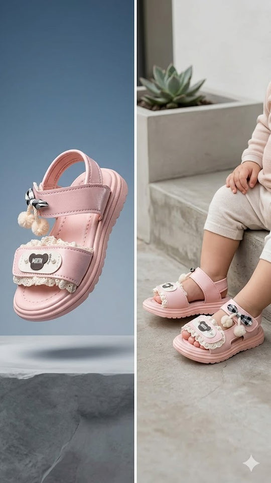PEARL LACE BABY SANDALS