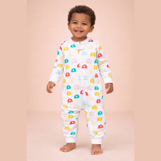 Fleece Romper Printed