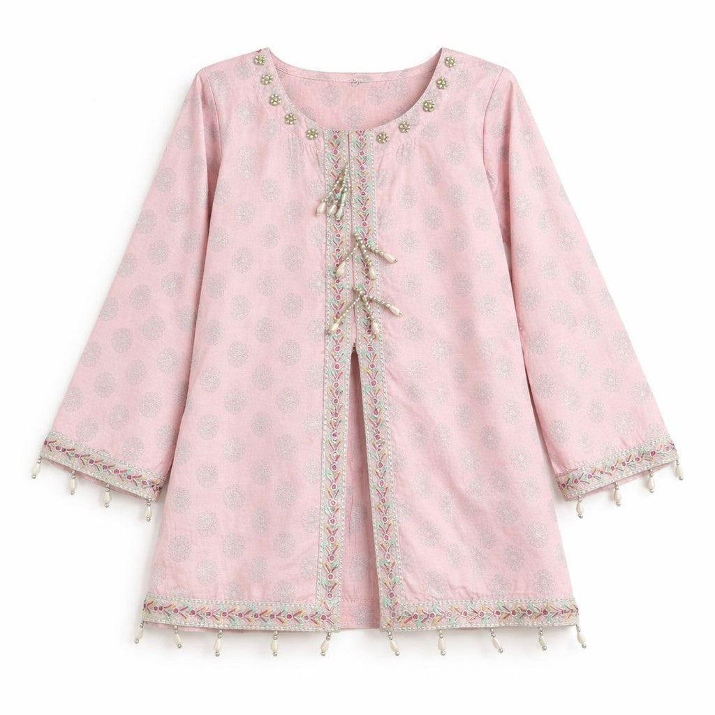 Fancy Gharara Kurti with Net Dupatta (3Pcs)