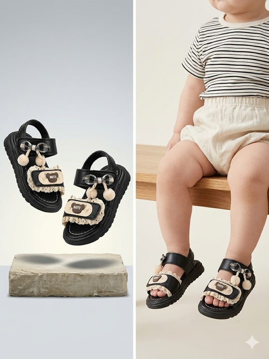 PEARL LACE BABY SANDALS