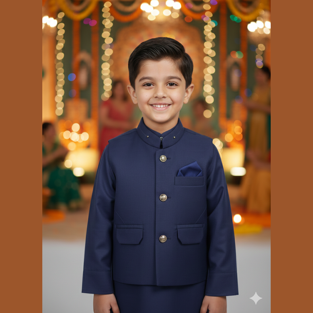 Boys 3 Piece Shalwar Kameez