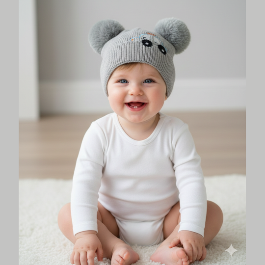 Wool Cap With Car Print