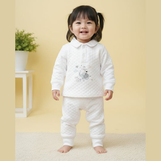 Cozy Quilt Polo Coiiar Set