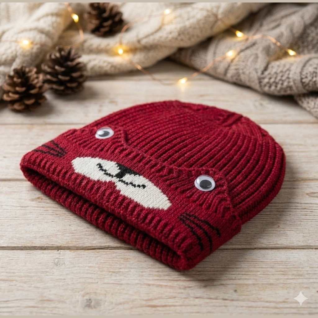 Eyes Style Wool Cap