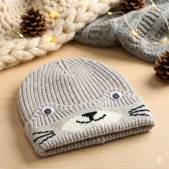 Eyes Style Wool Cap