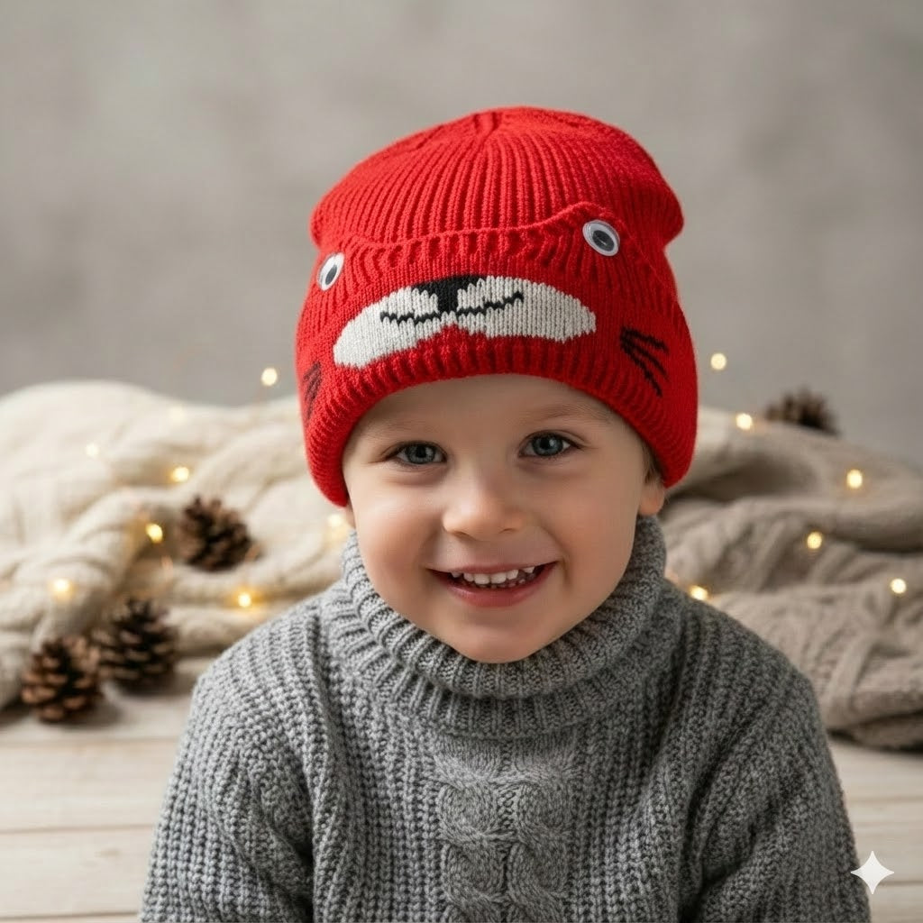Eyes Style Wool Cap